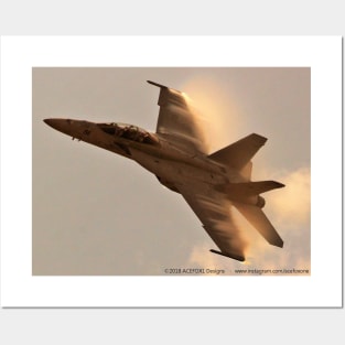 F/A-18F Super Hornet vapor photo-pass 1 Posters and Art